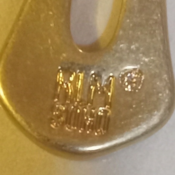 Robert Lee Morris RLM SOHO Dangle Two-tone Peirced Earrings. Mixed metals. - Picture 3 of 4